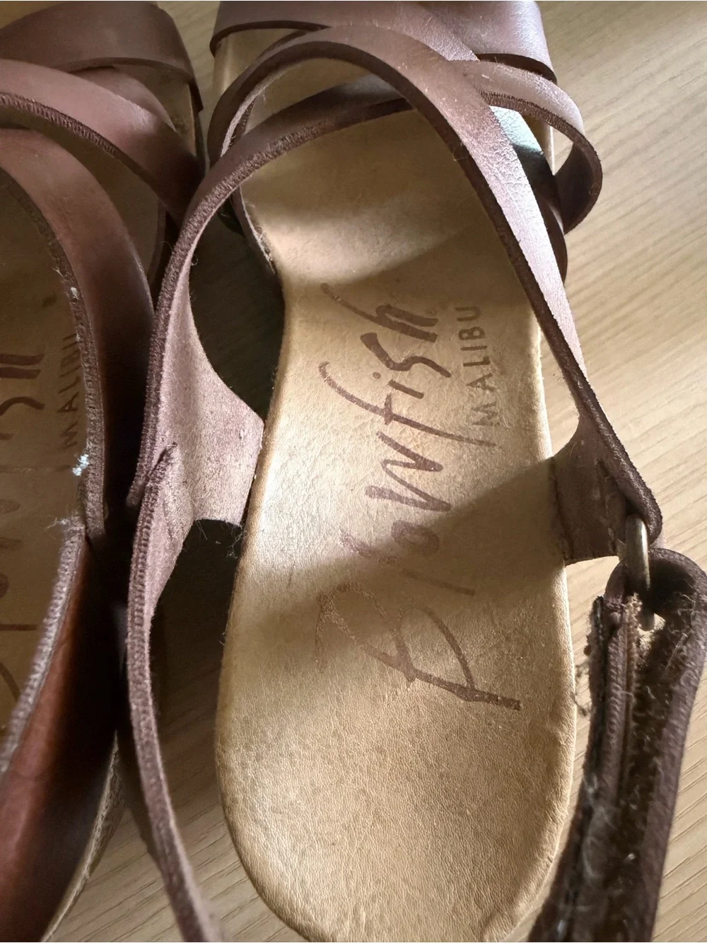Blowfish Malibu | Brown Strappy Platform Sandals | Women's 8